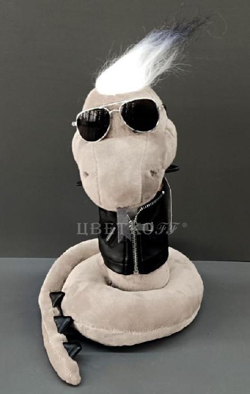 Мягкая игрушка игрушка змей "Димон", 25 см - Цветочный салон ЦветкоFF Тюмень