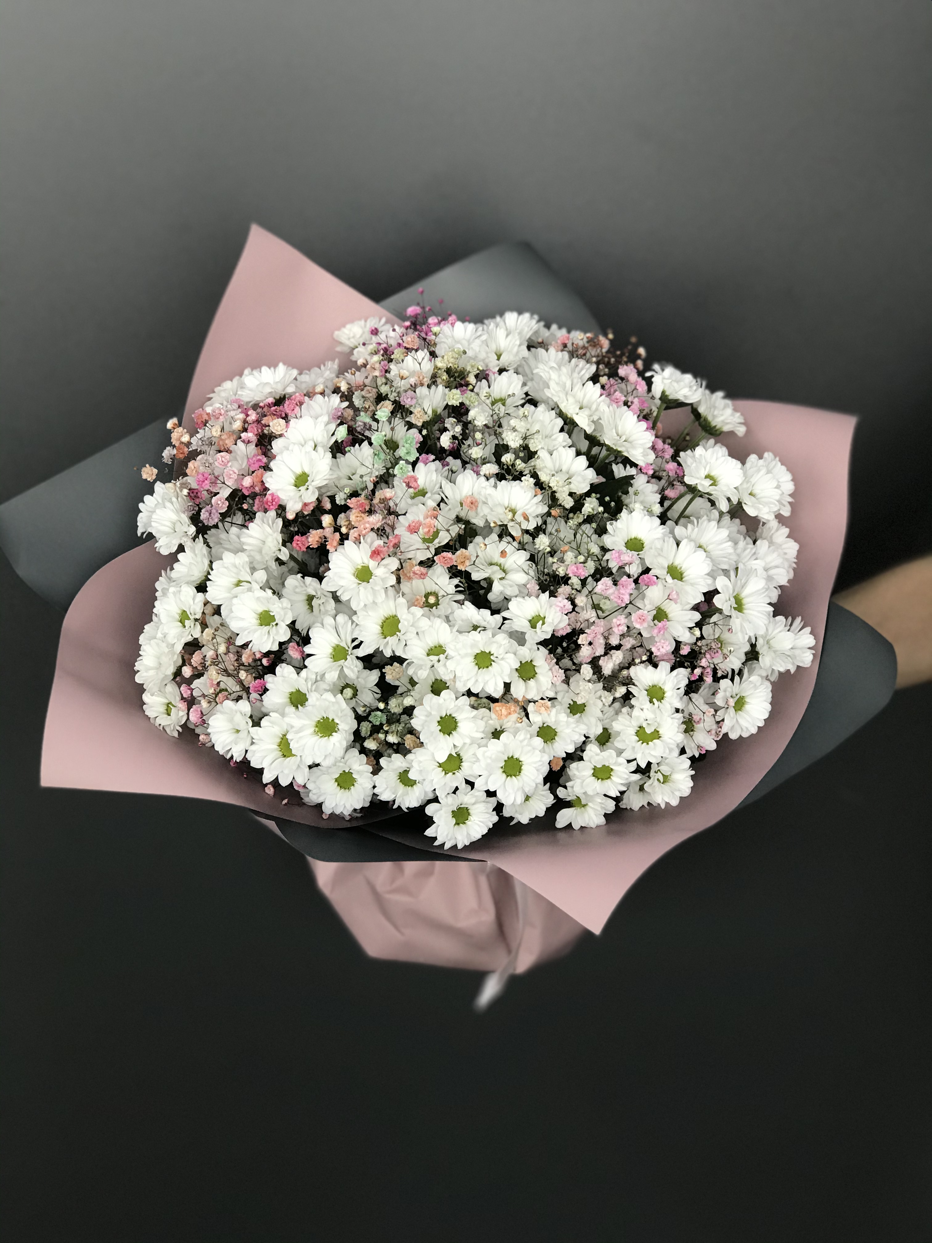 Букет хризантем Счастливы вместе - Цветочный салон ЦветкоFF Тюмень