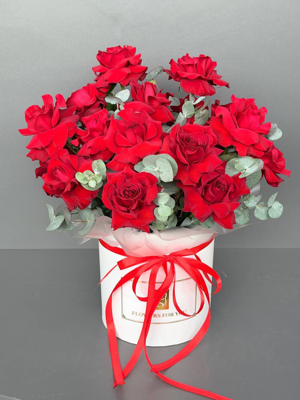 Композиция французких роз 19 шт из цветов